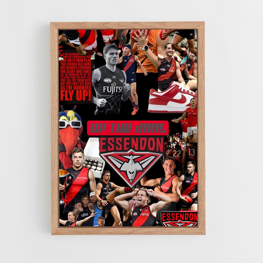 Poster Essendon bombers – affiche Football australien (vue 4)